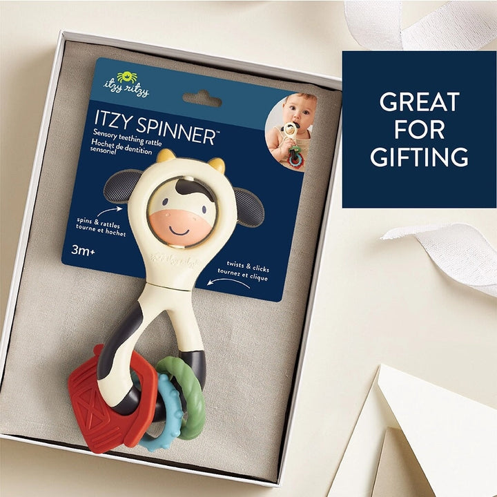 jouet activité sensoriel vache spinner itzy ritzy Mlle et Coco