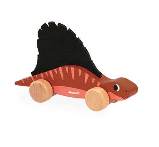 jouet tirer pousser bois Dinosaure Janod enfant motricité