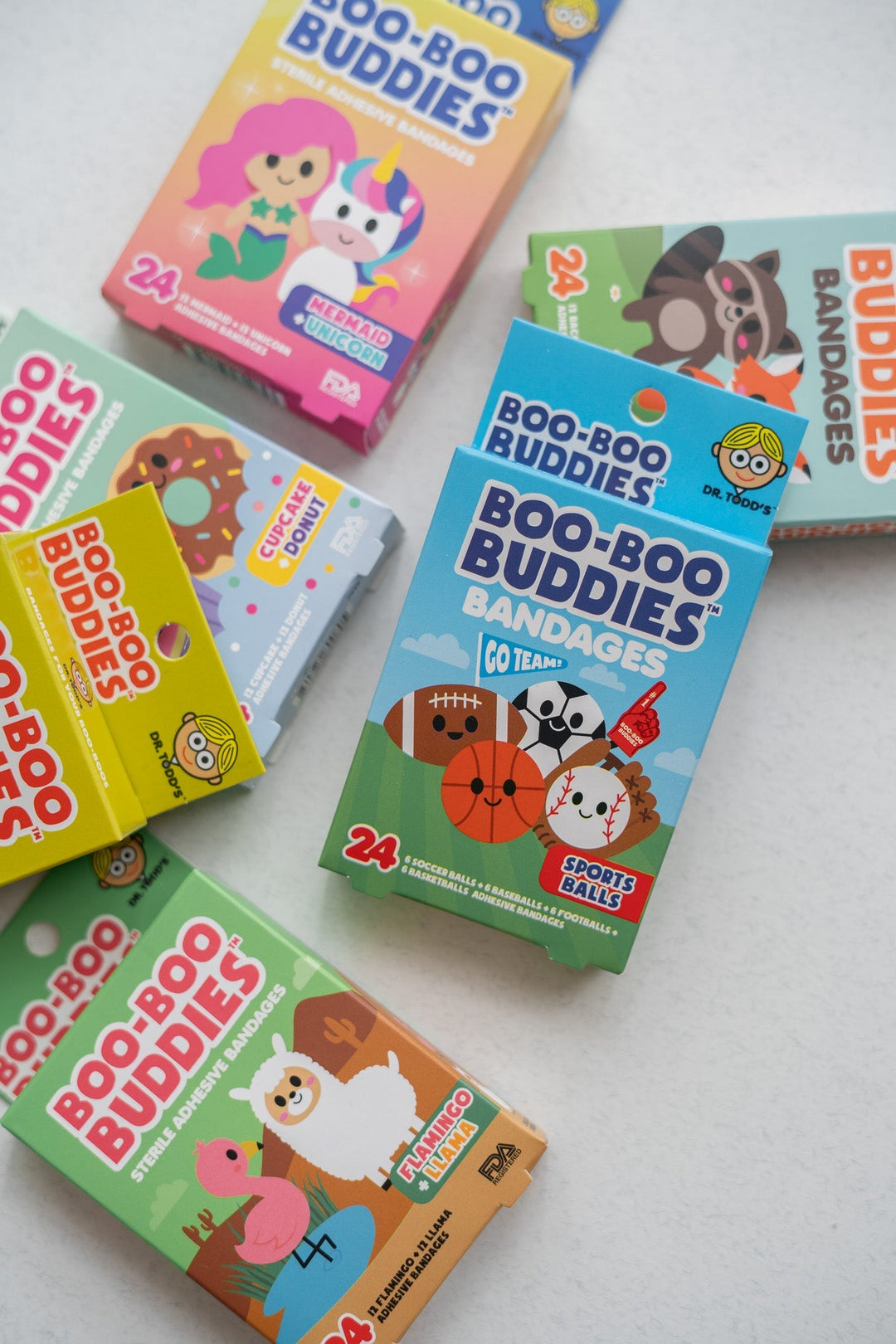 boo-boo buddies pensement bandage ballons sport enfant