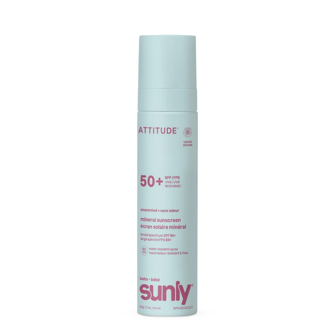 Spray solaire 50+ visage et corps bébé Attitude Mlle et Coco