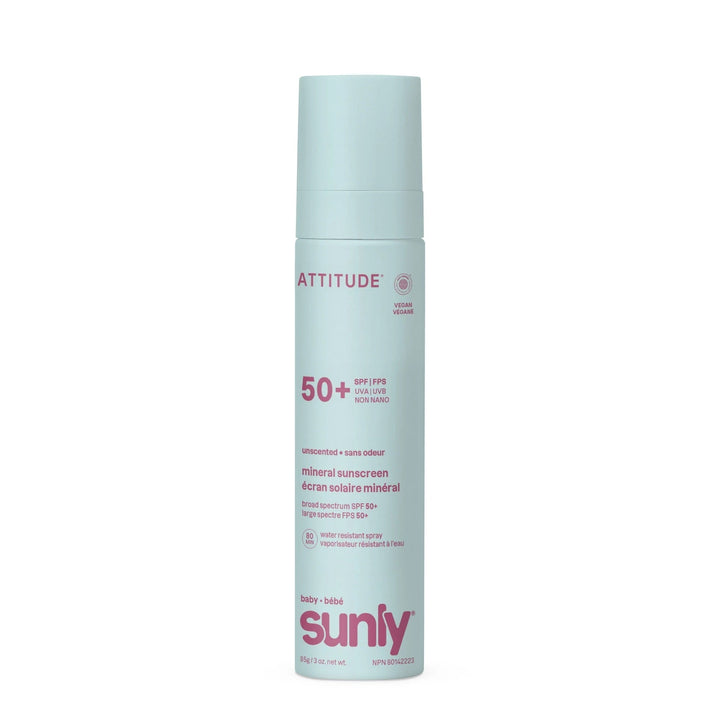 Spray solaire 50+ visage et corps bébé Attitude Mlle et Coco