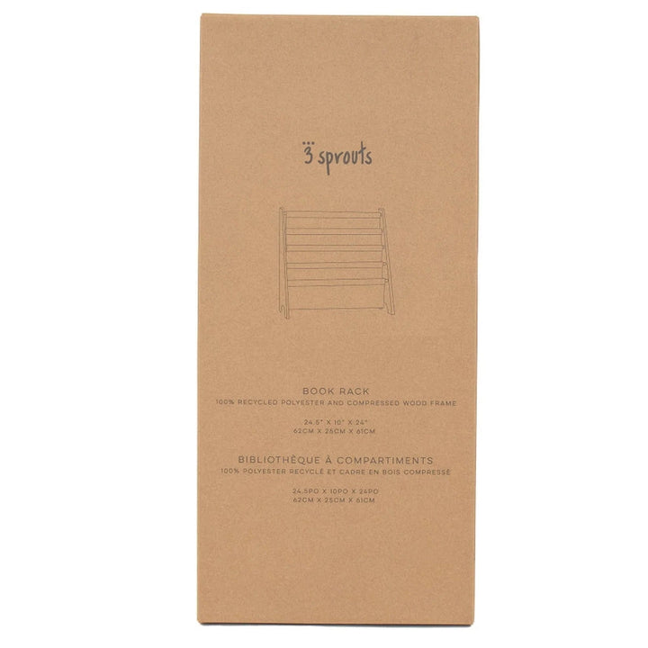 Étagère à livres en tissu recyclé beige 3 Sprouts Mlle et Coco