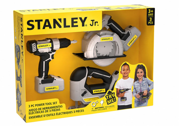 Jeu imitation Ensemble perceuse, scie circulaire, scie sauteuse Stanley Jr