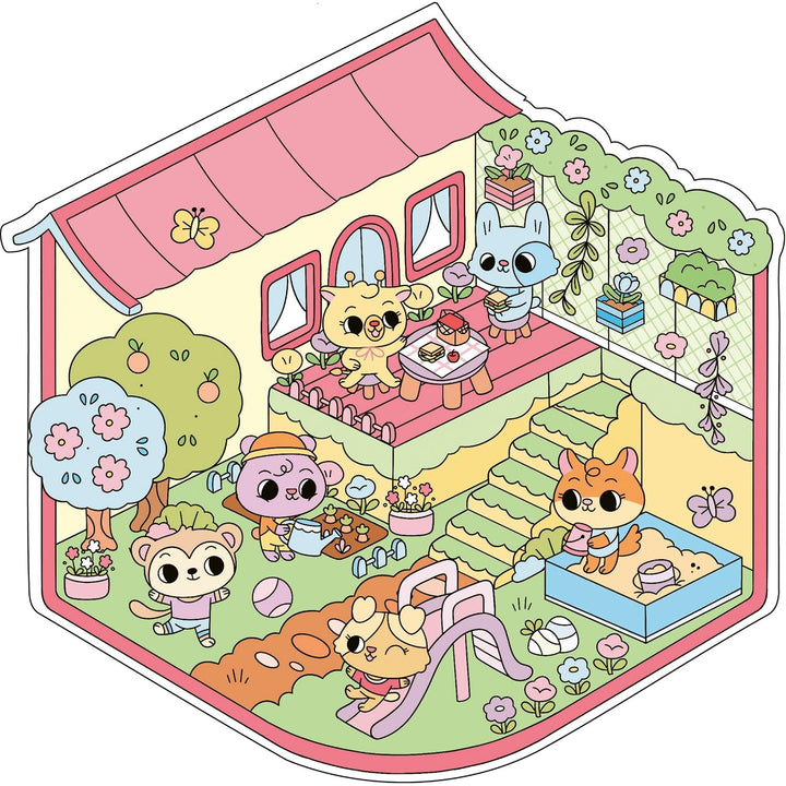 Autocollants et bricolage Mon petit monde en stickers : La maison Gründ Québec Mlle et Coco
