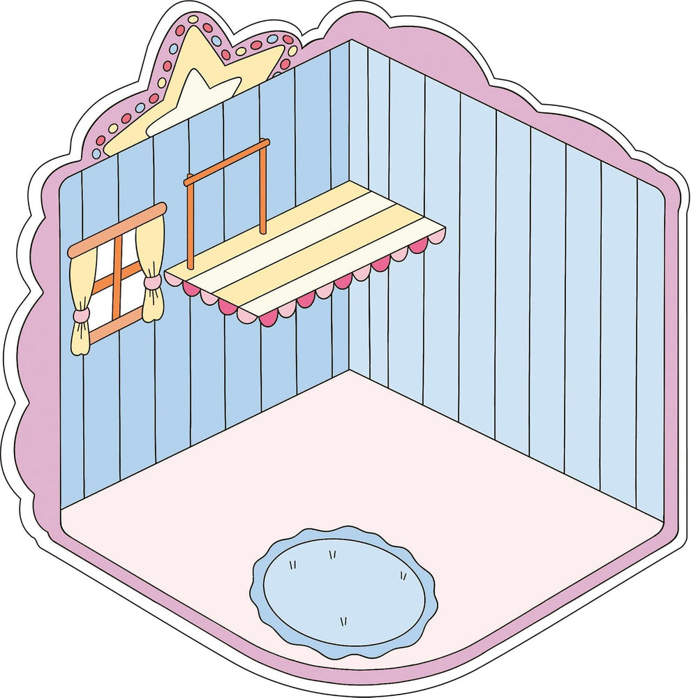 Autocollants et bricolage Mon petit monde en stickers : La maison Gründ Québec Mlle et Coco