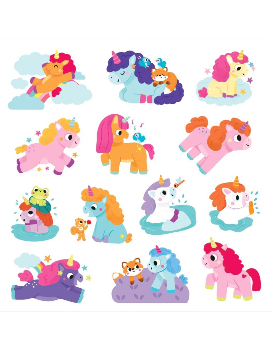 Autocollants Stickers épais licornes Gründ Mlle et Coco