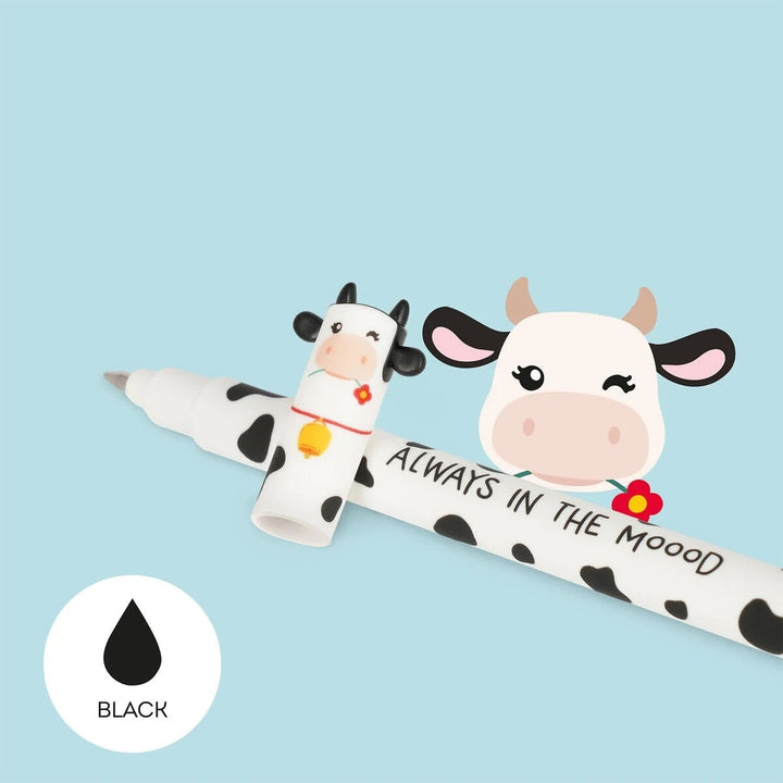 Stylo effaçable vache encre noir Legami Mlle et Coco