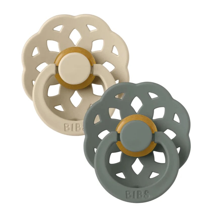 Suce boheme vanilla pine - beige et vert -Bibs Mlle et Coco