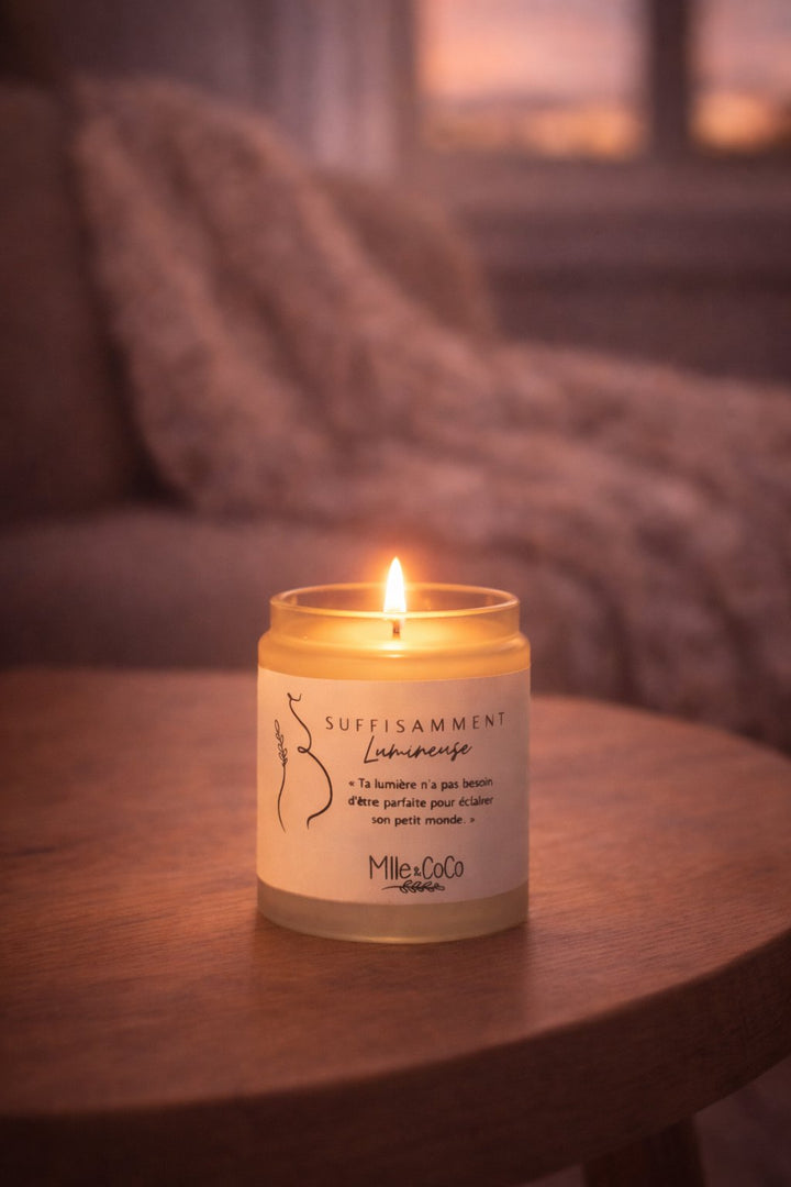 chandelle soya suffisamment lumineuse Mlle et Coco idée cadeau