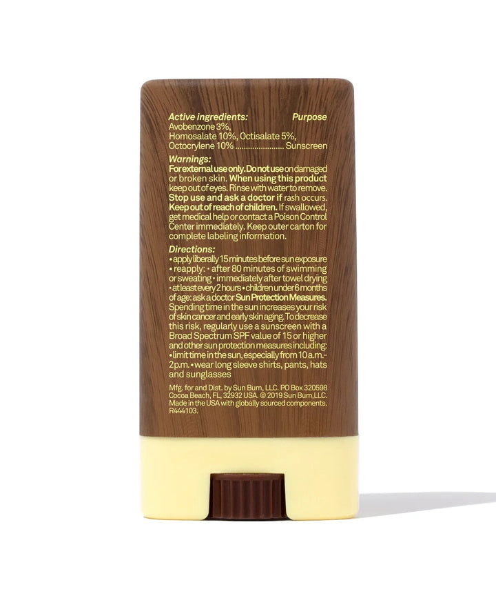 Sunbum écran solaire bâton facial visage 30 fps