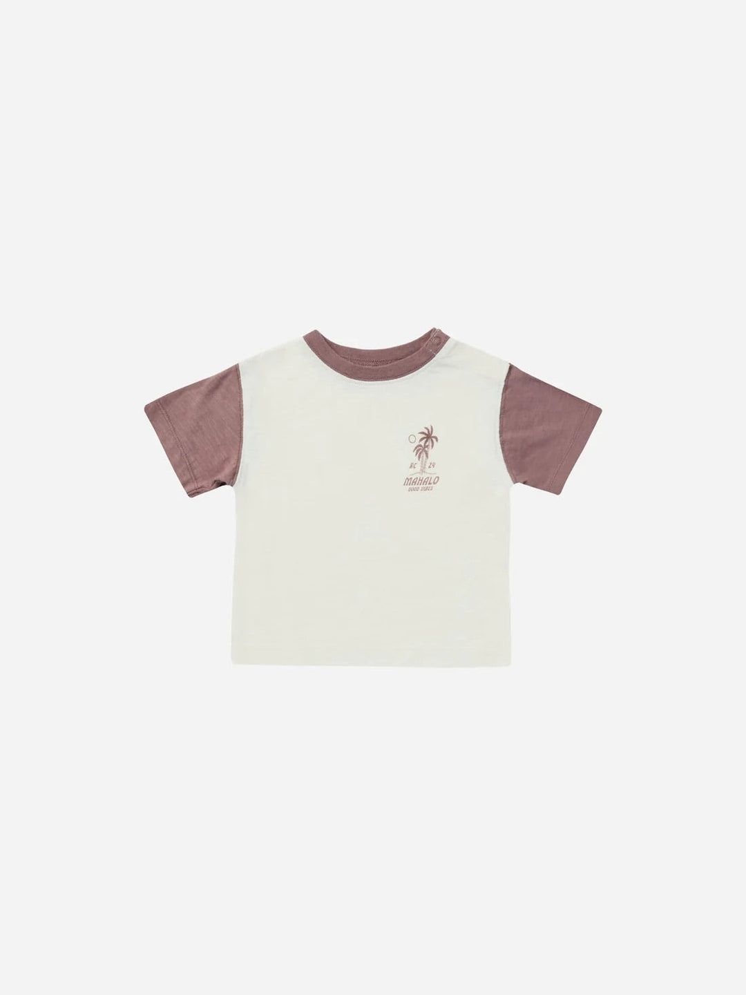 T-shirt Mahalo de Rylee & Cru avec manches contrastées, vêtement enfant