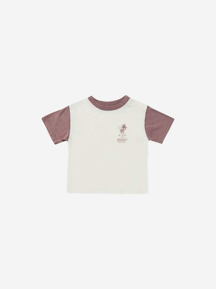 T-shirt Mahalo de Rylee &amp; Cru avec manches contrastées, vêtement enfant