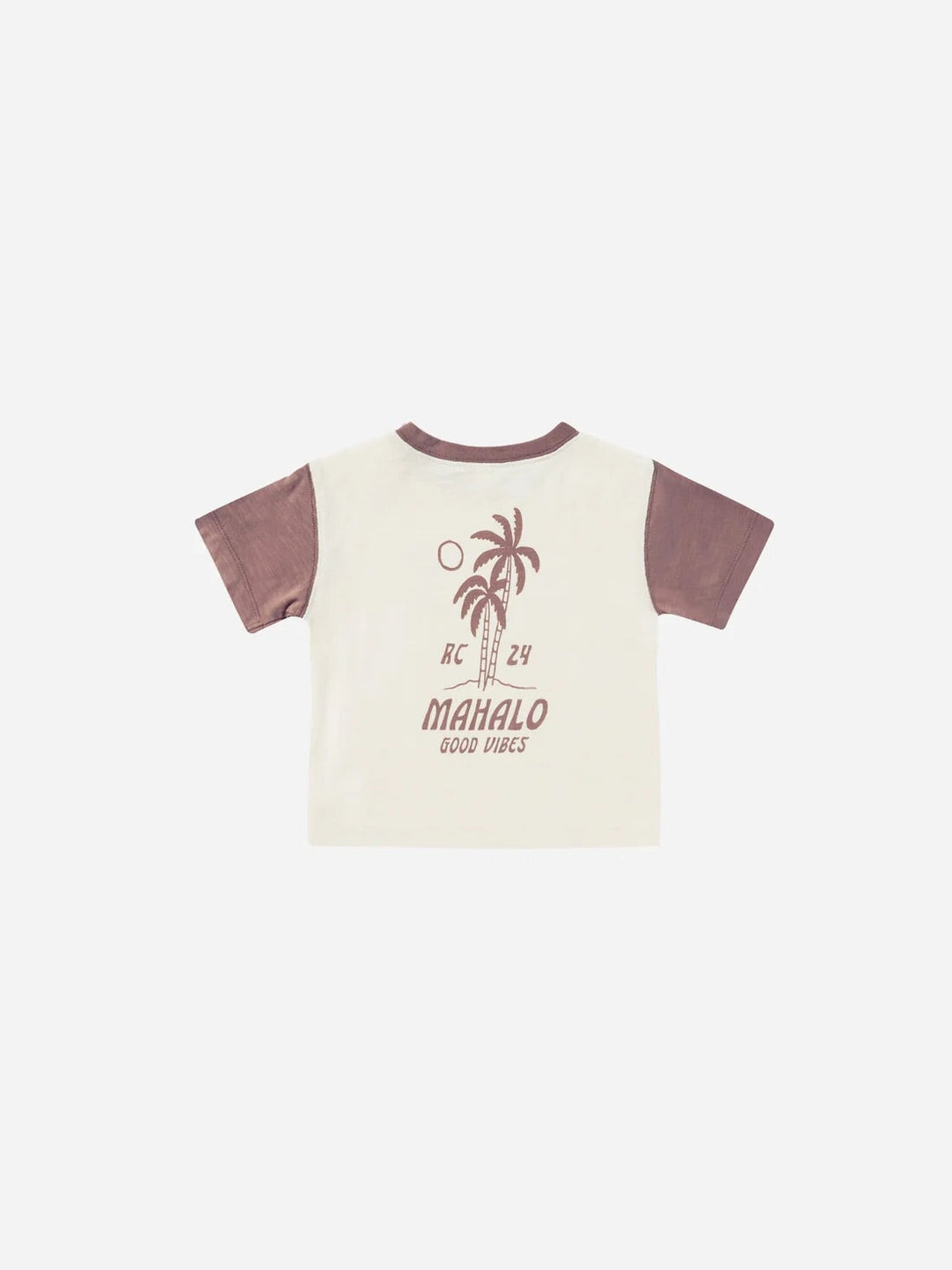 T-shirt Mahalo de Rylee &amp; Cru avec manches contrastées, vêtement enfant