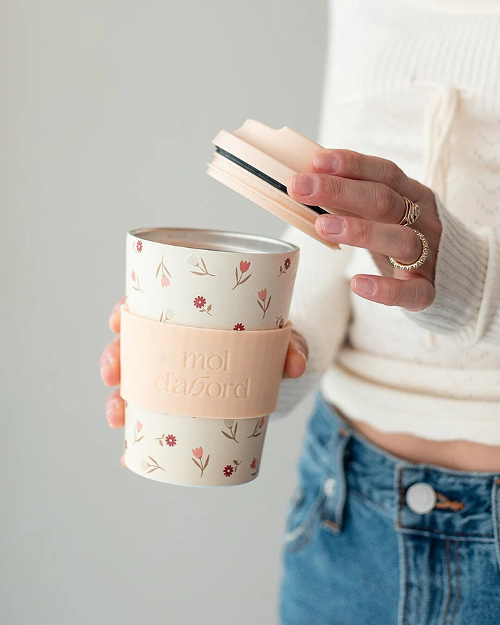 Tasse de voyage isotherme mélange floral Moi d&