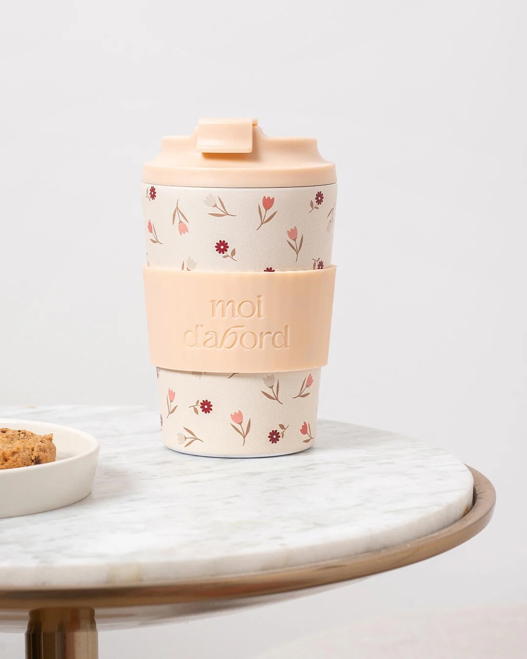 Tasse de voyage isotherme mélange floral Moi d'abord Mlle et Coco