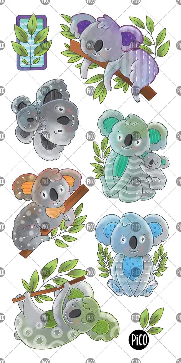 Tatouage Les koalas coquins Pico Mlle et Coco