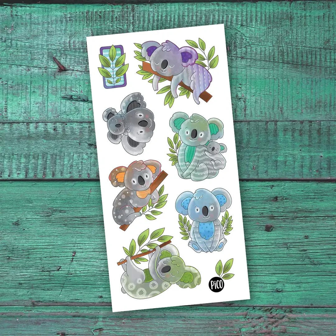 Tatouage Les koalas coquins Pico Mlle et Coco
