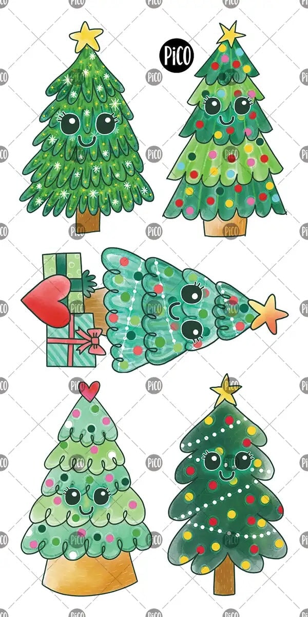 Tatouages temporaires - Sapins de Noël - Pico tatouage Jouet/jeux Pico tatouage 