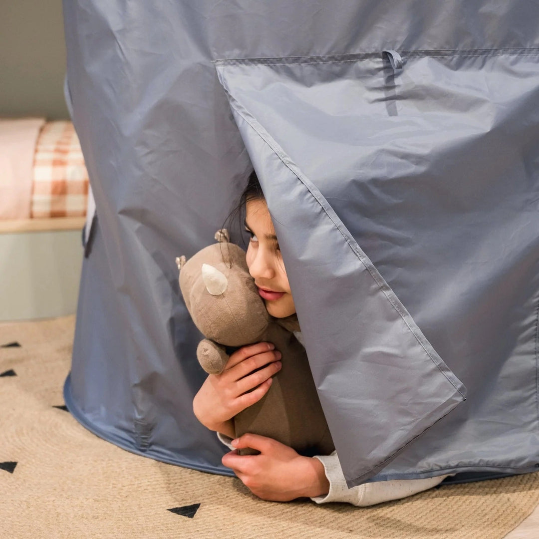 tente de jeu bleu Sprout Mlle et Coco chateau enfant