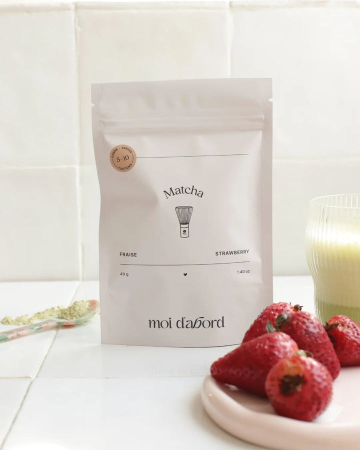 Thé matcha au fraise Moi d&
