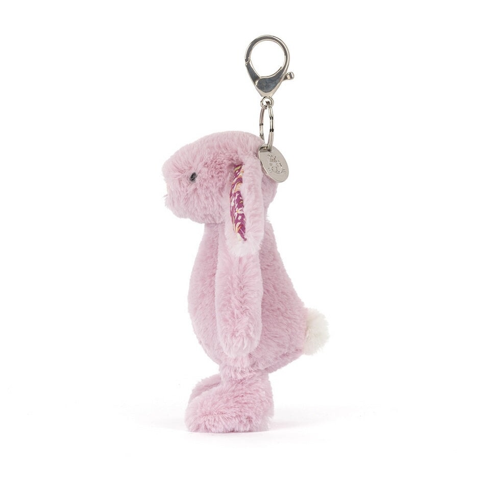 Breloque de sac peluche lapin de luxe blossom lilas Thistlepop  Jellycat Mlle et Coco