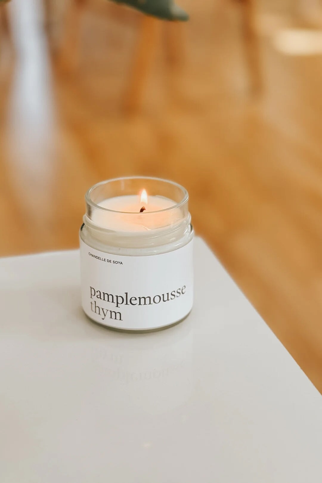 Marée chandelle soya pamplemousse Thym Mlle et Coco