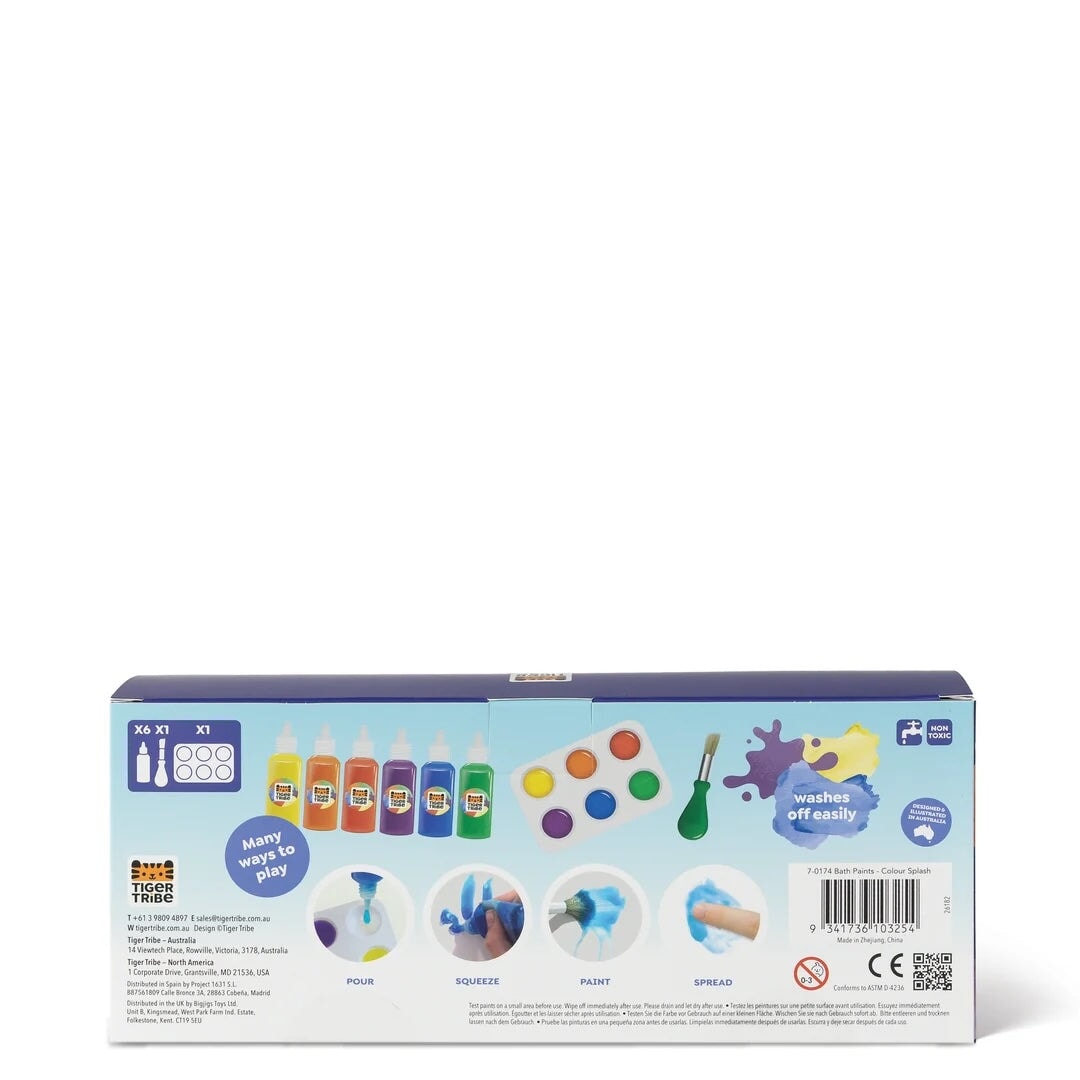Jouet de bain peinture pour le bain éclaboussures Tiger Tribe Mlle et Coco
