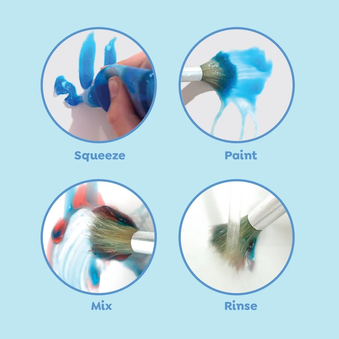 Jouet de bain peinture pour le bain éclaboussures Tiger Tribe Mlle et Coco
