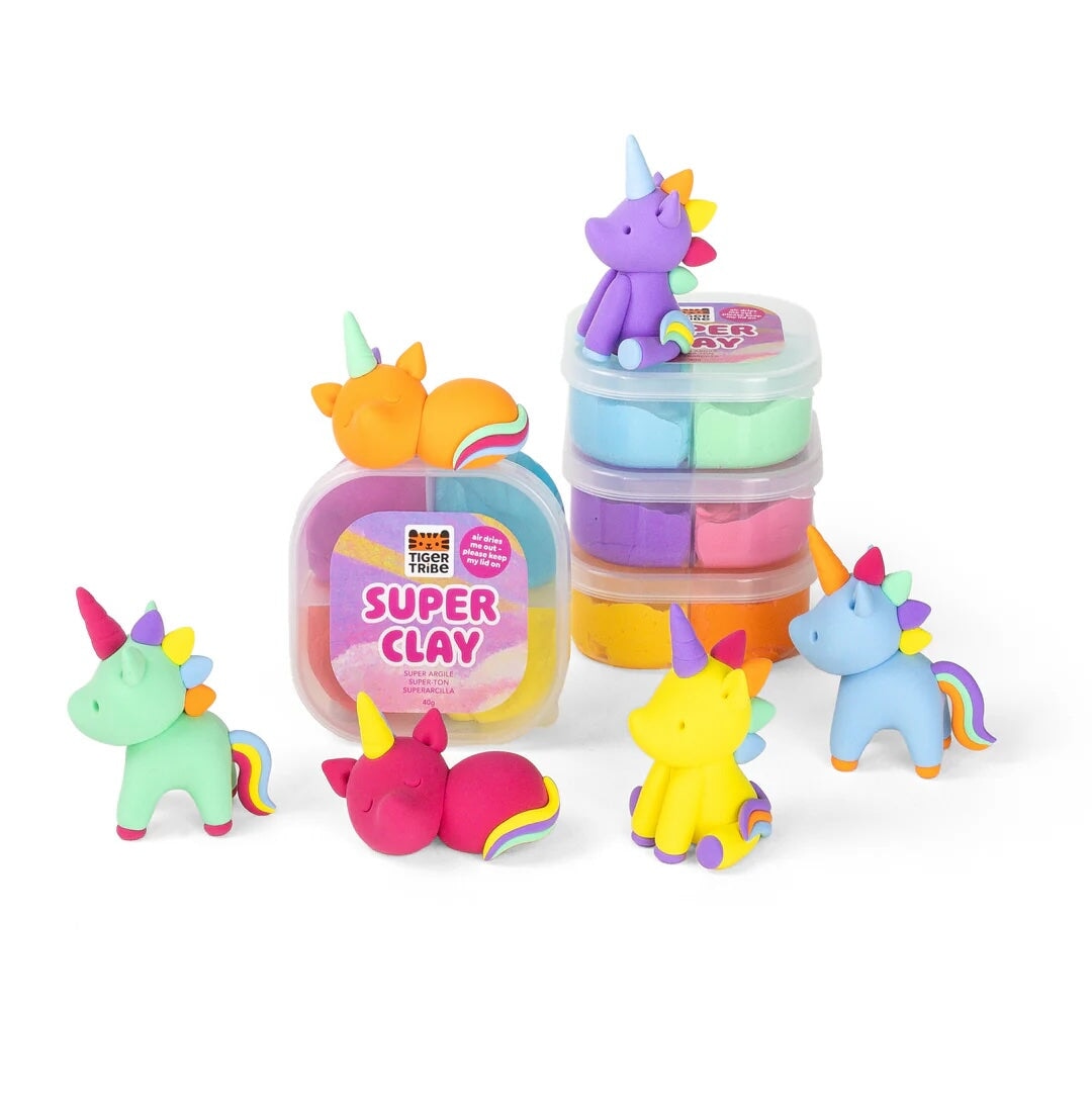 Bricolage Claytopia le monde des licornes Tiger Tribe Mlle et Coco