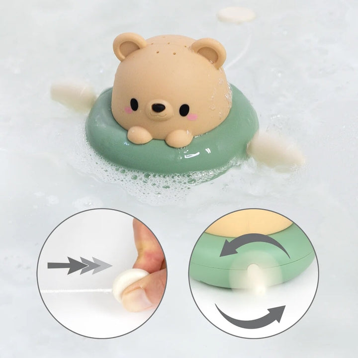 Jouet de bain Bateau à pédales pour le bain - Ours Tiger Tribe Mlle et Coco