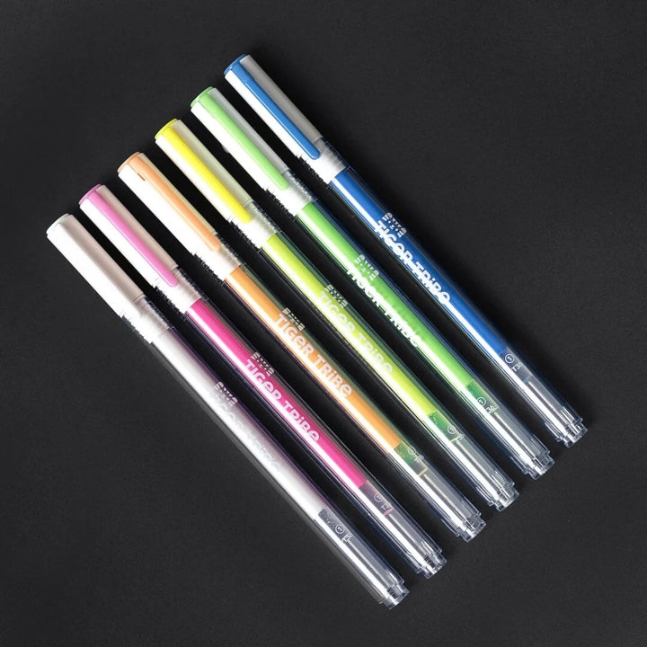 Crayon Stylos de peinture néon à pointe fine Tiger Tribe Mlle et Coco