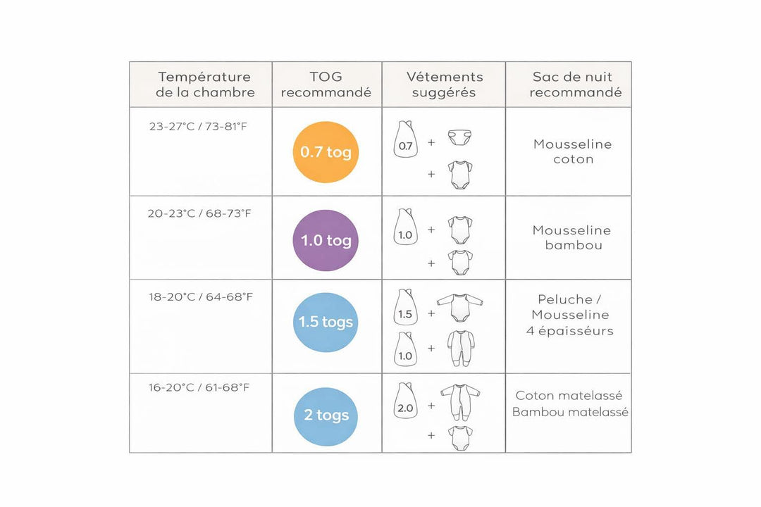 Dormeuse/gigoteuse bambou - Porto 1 tog - Perlimpinpin Vêtements (échantillons) Perlimpinpin 