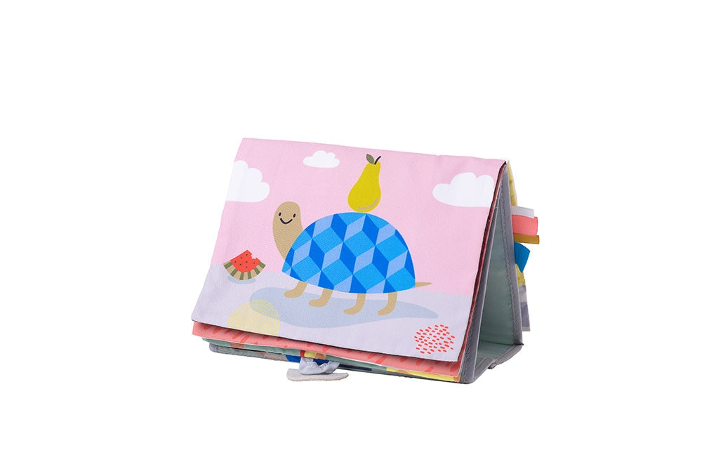 livre chevalet Savane Taf toys apprentissage développement lion girafe tortue
