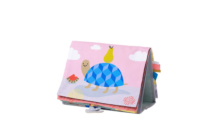 livre chevalet Savane Taf toys apprentissage développement lion girafe tortue