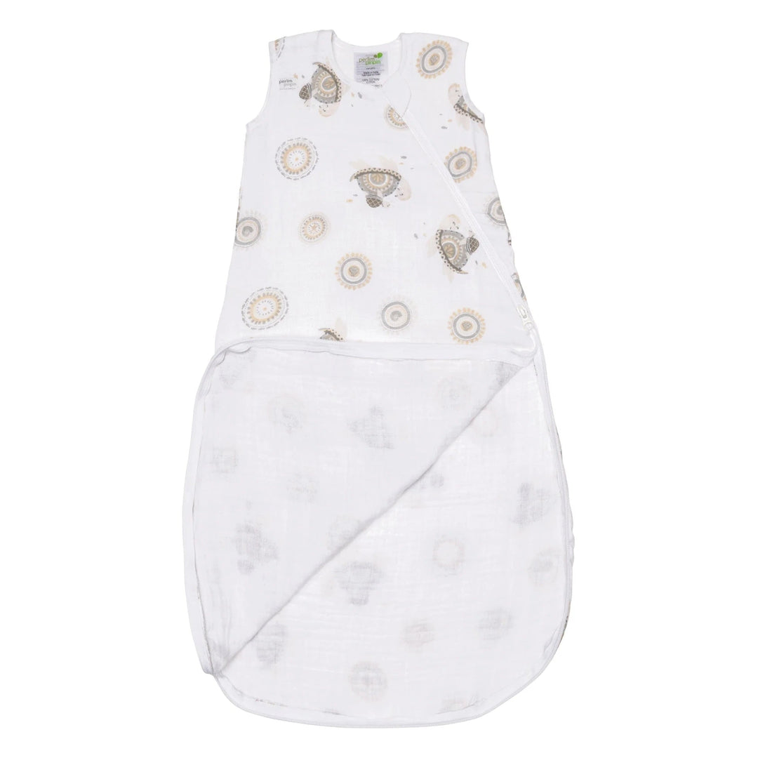 Sac de nuit mousseline coton 0.7 tog tortues Perlim Pinpin lle et Coco