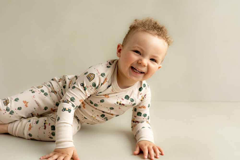 pyjama deux pièces ferme et tracteur Coccoli Mlle et Coco