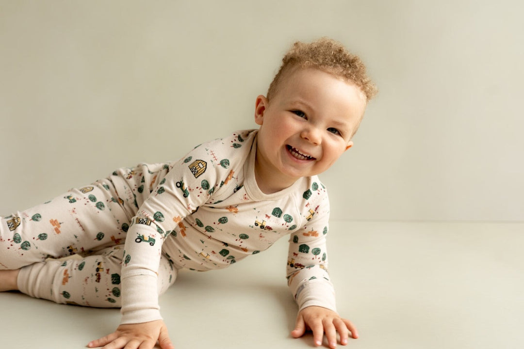 pyjama deux pièces ferme et tracteur Coccoli Mlle et Coco