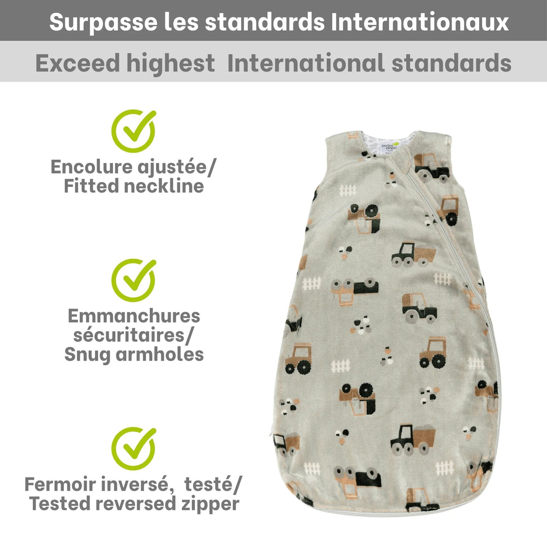 Sac de nuit peluche 1.5 tog tracteurs Perlim Pinpin Mlle et Coco