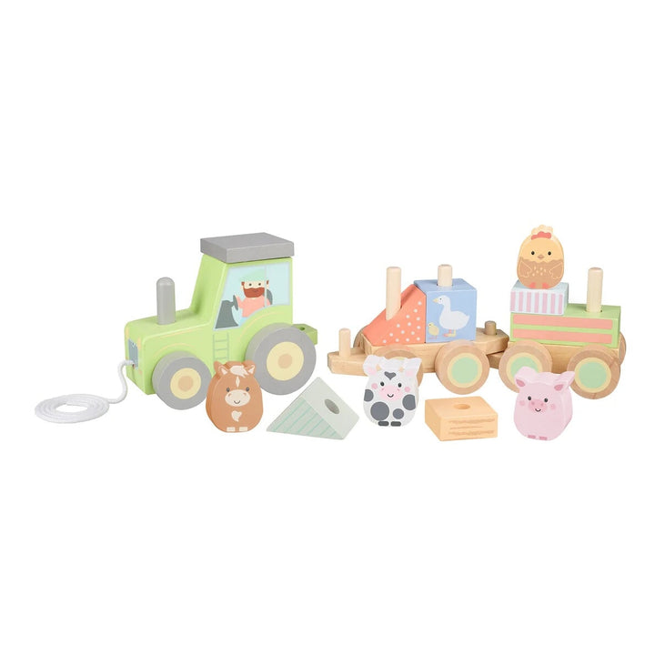 Jouet Train Puzzle Animaux de la Ferme Orange Tree Toys Mlle et Coco
