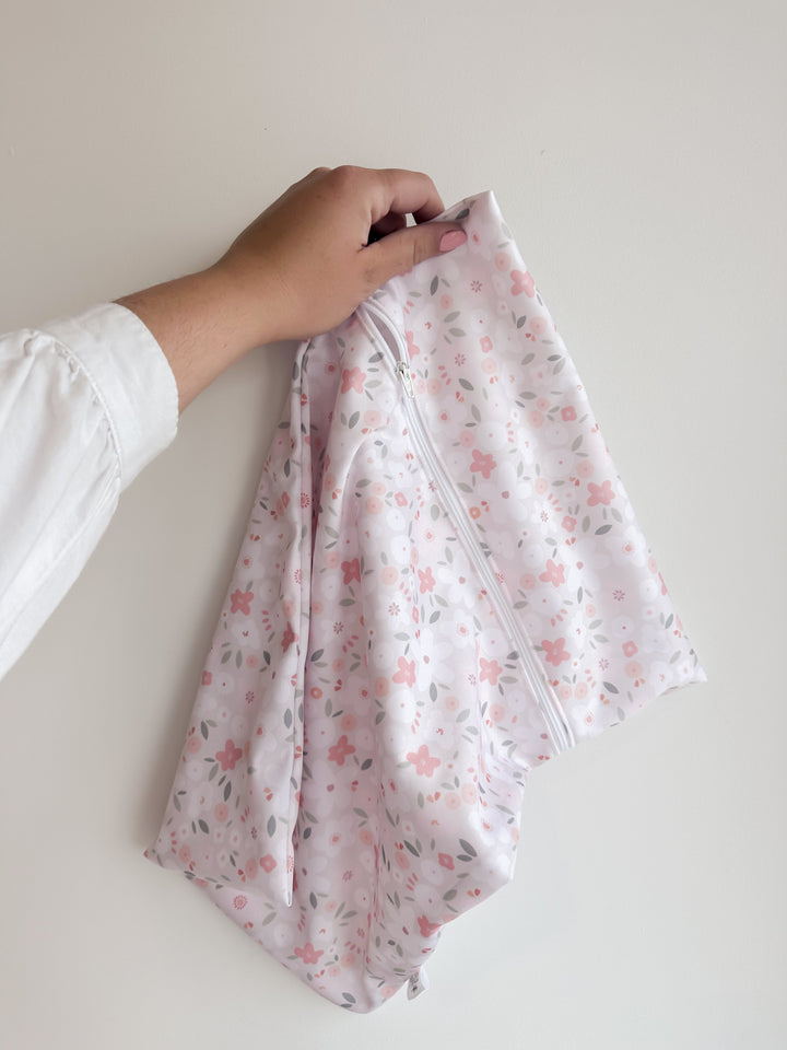 sac transport Délicatesse floral blush Mlle et Coco résistant eau