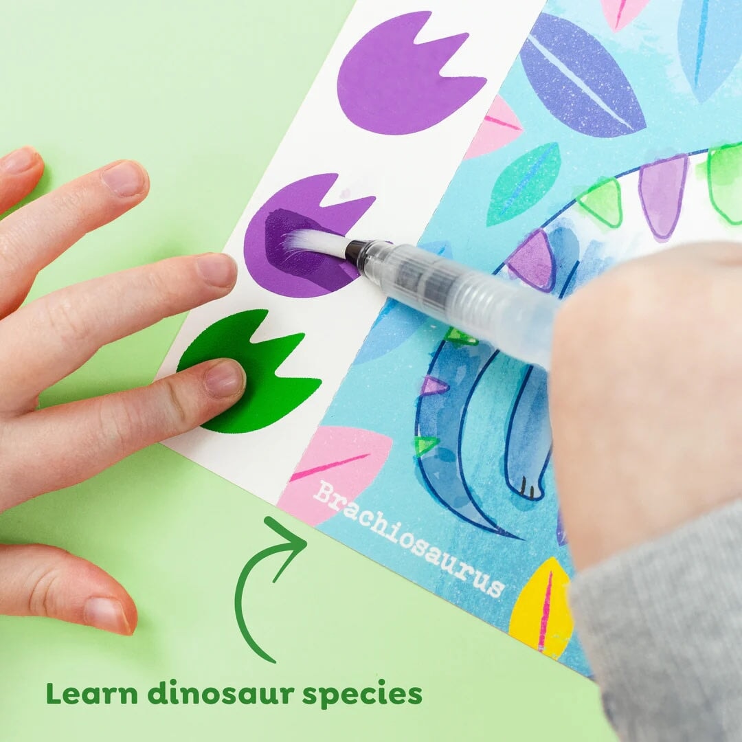 kit de peinture eau dinosaure Tiger tribe Mlle et Coco