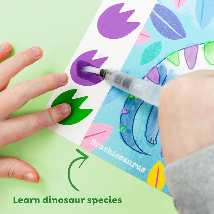 kit de peinture eau dinosaure Tiger tribe Mlle et Coco