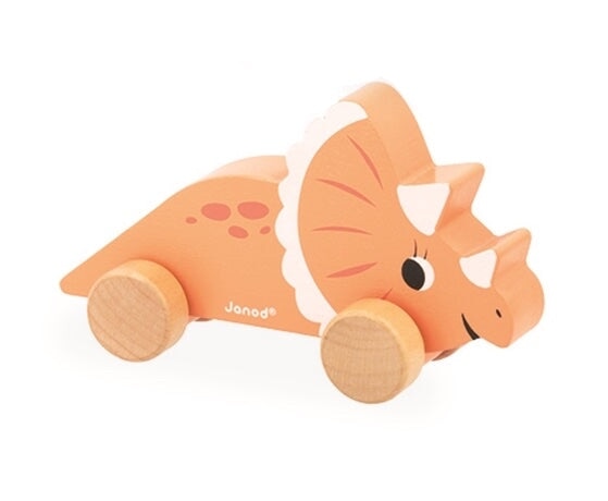 jouet tirer pousser bois Dinosaure Janod enfant motricité