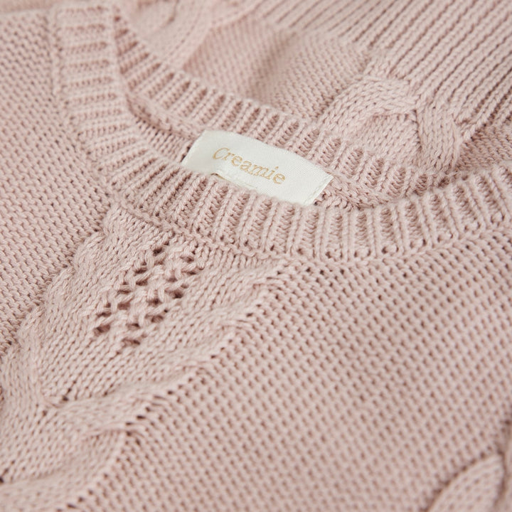 tricot rose manches longues creami vêtement enfant fille