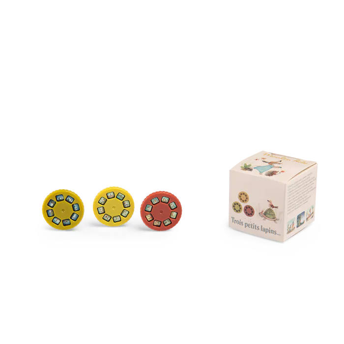 Disques à histoires du soir - 3 disques par série - Moulin Roty Jouet/jeux Moulin Roty Trois petits lapins 