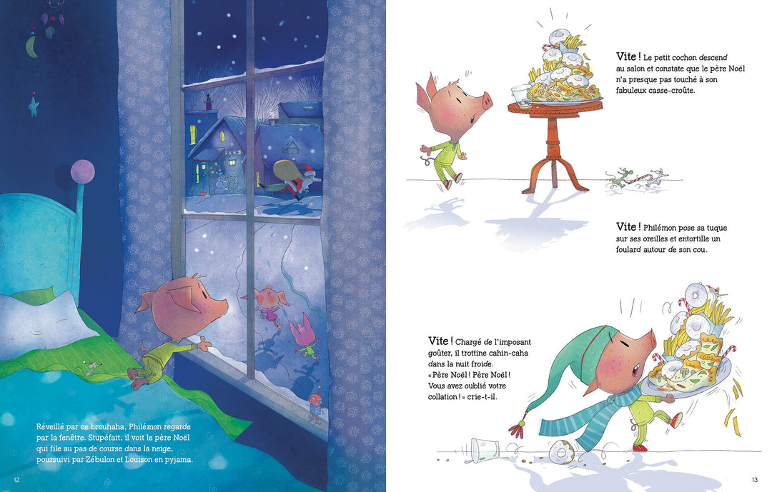 Livre - Le Noël des trois petits cochons - Auzou éditions
