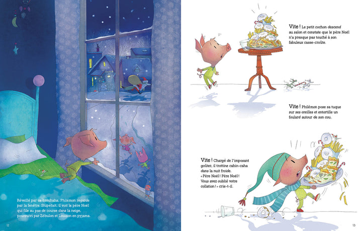 Livre - Le Noël des trois petits cochons - Auzou éditions