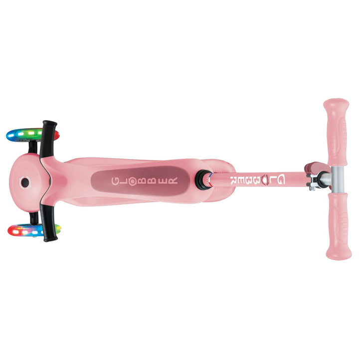 Trottinette évolutive 3-en-1 avec lumières rose pastel Globber Mlle et Coco