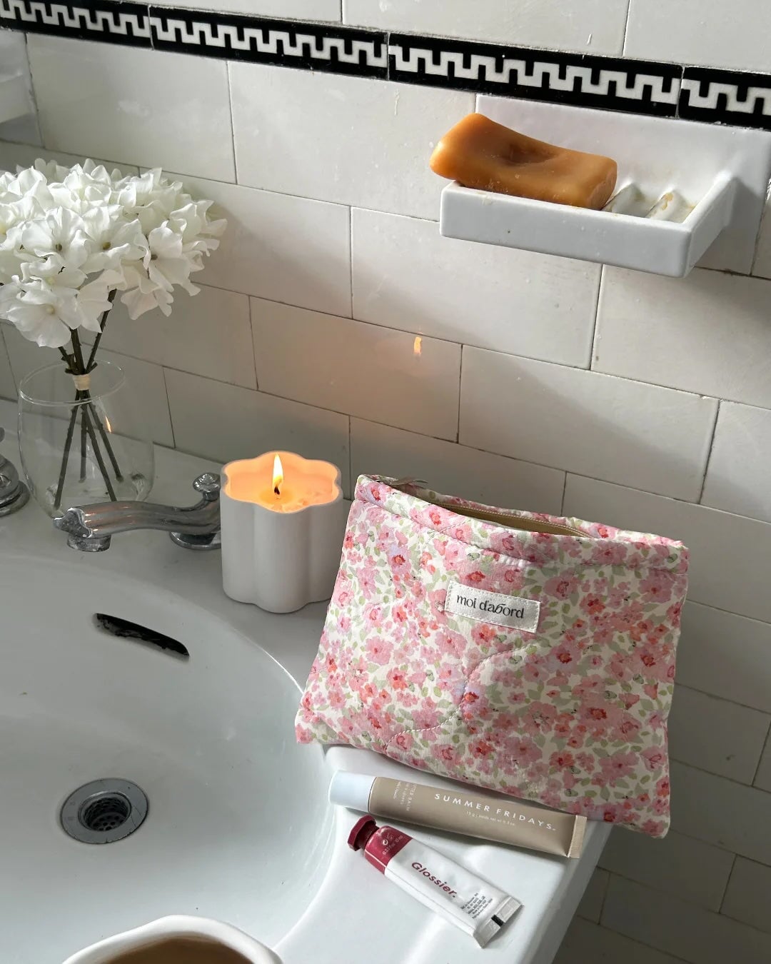 Trousse à cosmétique flora  Fleuri Moi d&
