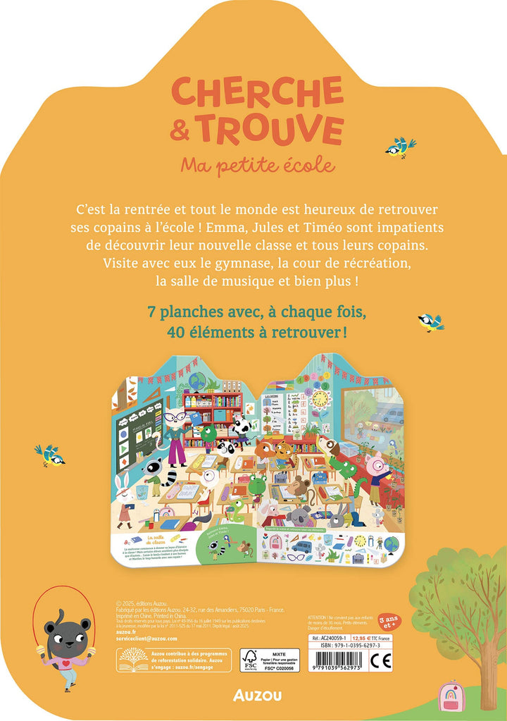 cherche et trouve ma petite école Auzou Mlle et Coco